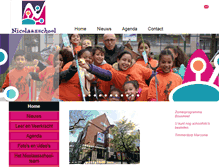 Tablet Screenshot of nicolaas-school.nl